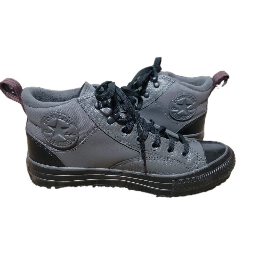 Converse All Star TECTUFF Shoes M Sz 8/W Sz 10 Gray Faux Fleece Lined Sneakers - Picture 5 of 11